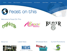 Tablet Screenshot of feastonthis.com.au